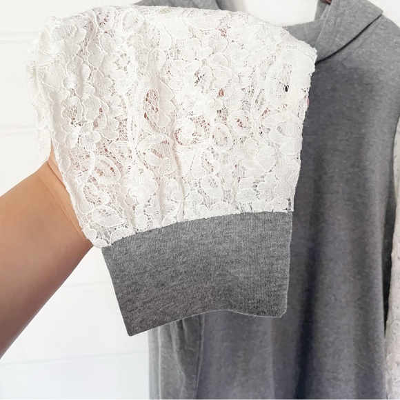 NWT Torrid Classic Fit Cozy Fleece Lace Sleeves
Hoodie in Gray Size 4 (4X) - Picture 11 of 12